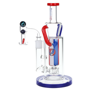 Grateful Dead x Pulsar Cascade Waterfall Recycler Dab Rig Set | Back View