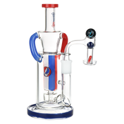 Grateful Dead x Pulsar Cascade Waterfall Recycler Dab Rig Set | Front View