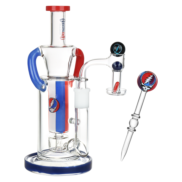 Grateful Dead x Pulsar Cascade Waterfall Recycler Dab Rig Set | Group