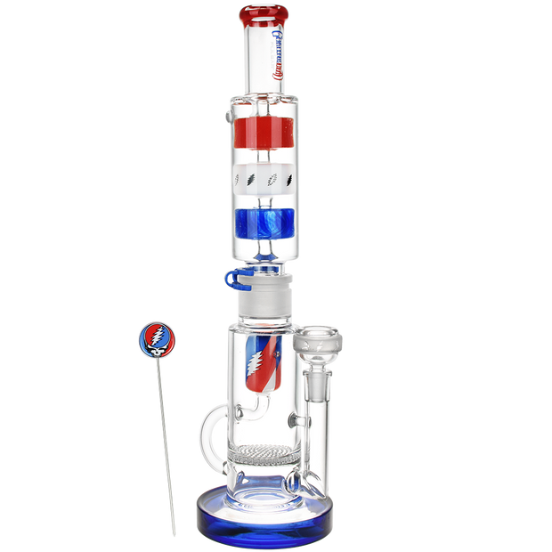 Grateful Dead x Pulsar Cool It Down Glycerin Stacker Bong Set | Front View