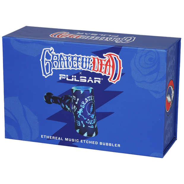 Grateful Dead x Pulsar Etched Hammer Bubbler | Ethereal Music | Gift Box Packaging