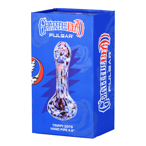 Grateful Dead x Pulsar Frit Spoon Pipe | Acid Rain | Luxury Gift Box Packaging