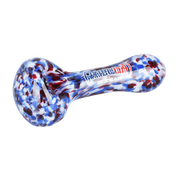 Grateful Dead x Pulsar Frit Spoon Pipe | Acid Rain | Bowl Frontal View