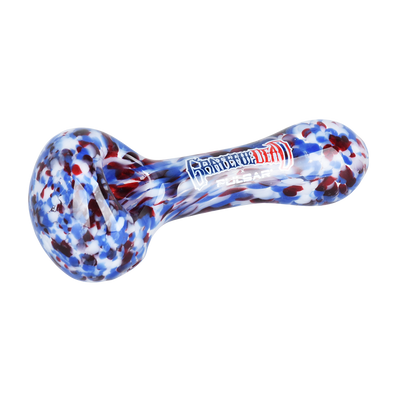 Grateful Dead x Pulsar Frit Spoon Pipe | Acid Rain | Bowl Frontal View