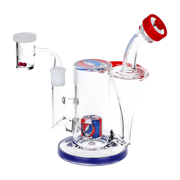 Grateful Dead x Pulsar Honest Tune Recycler Dab Rig Set | Back View