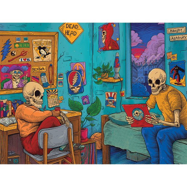 Grateful Dead x Pulsar Inside Print Sherlock Pipe | Deadhead Dorm | Album Art Full View