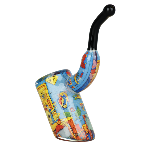 Grateful Dead x Pulsar Inside Print Sherlock Pipe | Deadhead Dorm | Back View