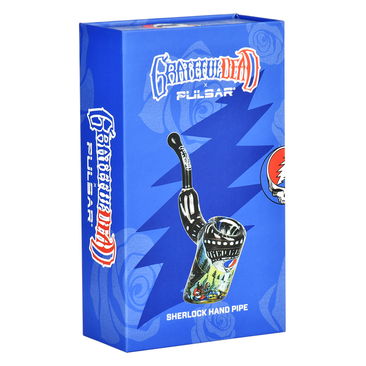 Grateful Dead x Pulsar Inside Print Sherlock Pipe | UFO Jam | Packaging