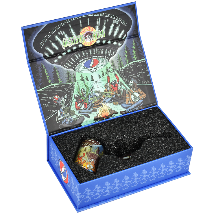 Grateful Dead x Pulsar Inside Print Sherlock Pipe | UFO Jam | Packaging Open View