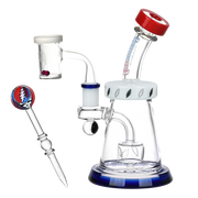 Grateful Dead x Pulsar Lightning Bell Dab Rig Set | Back View