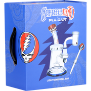 Grateful Dead x Pulsar Lightning Bell Dab Rig Set | Gift Box Packaging | Front View