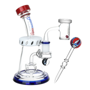 Grateful Dead x Pulsar Lightning Bell Dab Rig Set | Front View