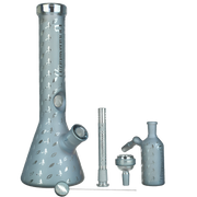 Grateful Dead x Pulsar Lightning Skellies Beaker Bong Set | Blue | Contents