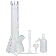 Grateful Dead x Pulsar Lightning Skellies Beaker Bong Set | Clear | Contents