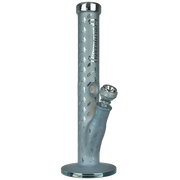 Grateful Dead x Pulsar Lightning Skellies Straight Tube Bong | Blue | Front View