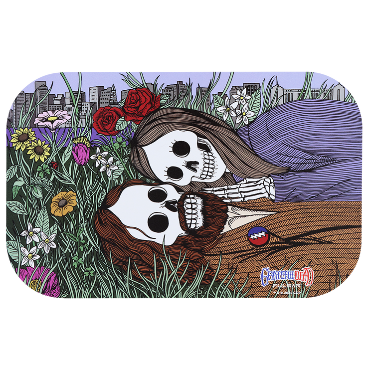 Grateful Dead x Pulsar Magnetic Rolling Tray Lid | Flower Couple