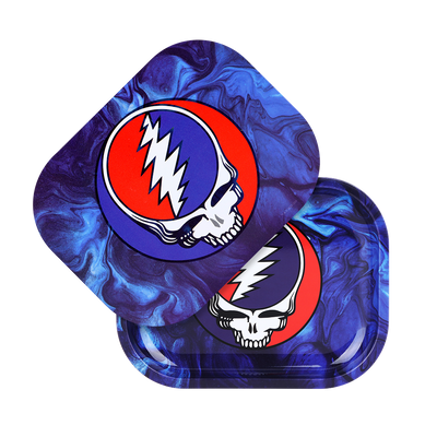 Grateful Dead x Pulsar Mini Metal Rolling Tray & Lid | Steal Your Face