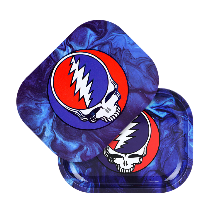 Grateful Dead x Pulsar Mini Metal Rolling Tray & Lid | Steal Your Face