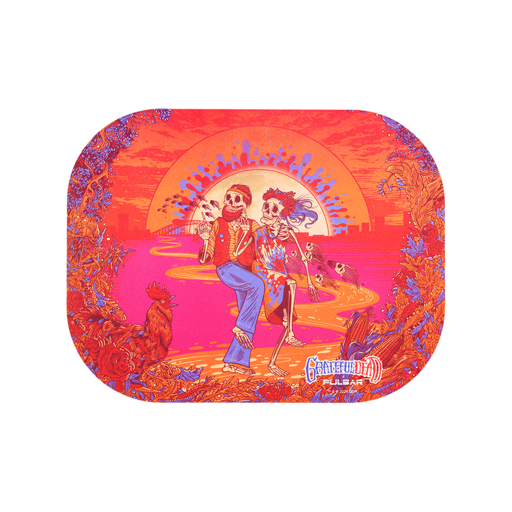 Grateful Dead x Pulsar Mini Magnetic Rolling Tray Lid | Sunset Dance