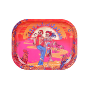 Grateful Dead x Pulsar Mini Metal Rolling Tray | Sunset Dance | Front View