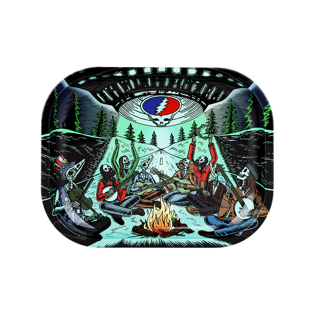 Grateful Dead x Pulsar Mini Metal Rolling Tray | UFO Jam | Front View