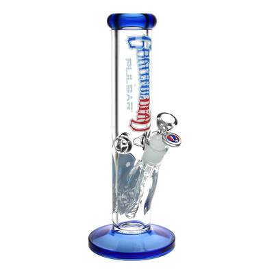 Grateful Dead x Pulsar Space Your Face Straight Tube Bong | Front View