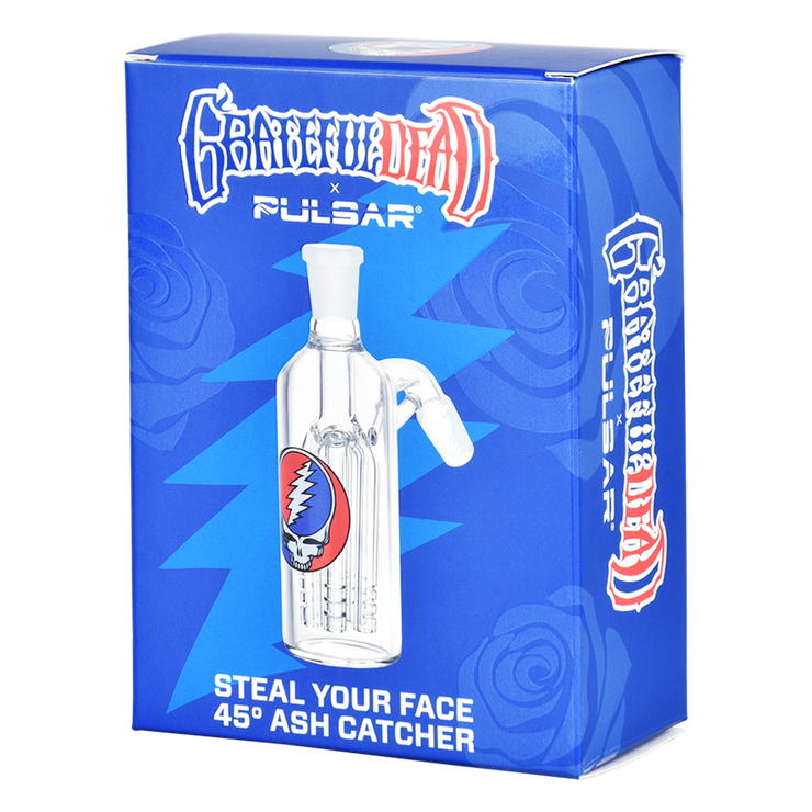 Grateful Dead x Pulsar Steal Your Face Ash Catcher | 45 Degree | Packaging