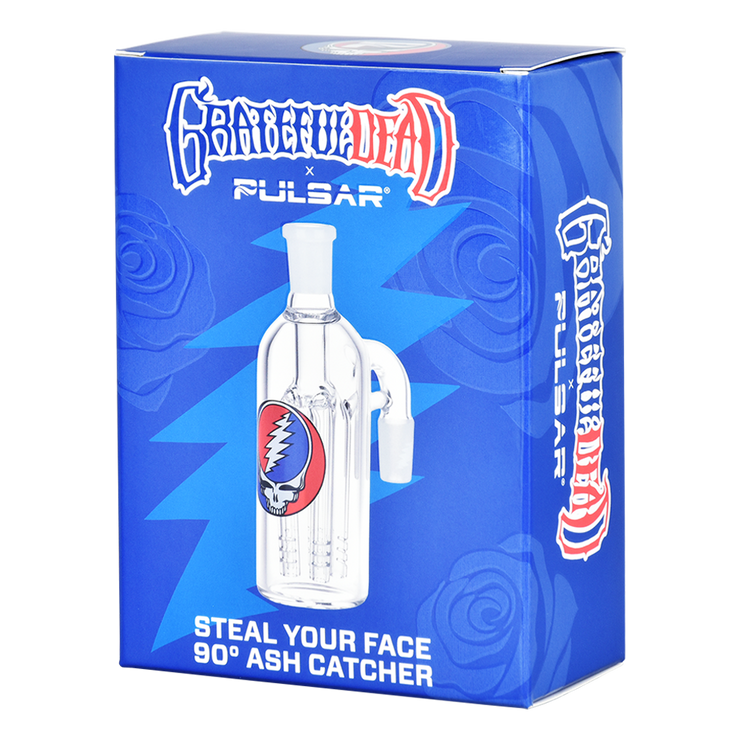 Grateful Dead x Pulsar Steal Your Face Ash Catcher | 90 Degree | Packaging