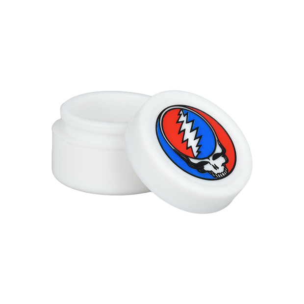 Grateful Dead x Pulsar Steal Your Face Reclaim Kit | Silicone Concentrate Container | Open View