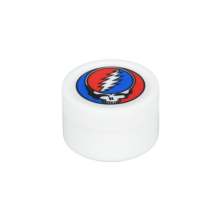 Grateful Dead x Pulsar Steal Your Face Reclaim Kit | Silicone Concentrate Container | Side View