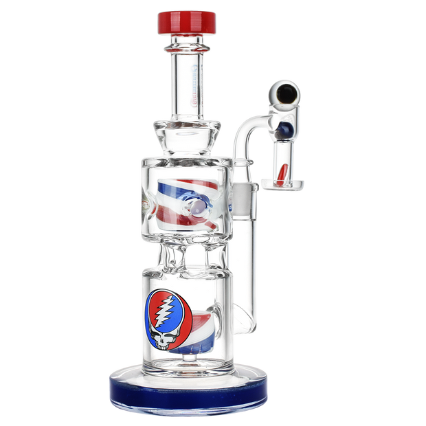 Grateful Dead x Pulsar Stealied Out Dab Rig Set | Back View