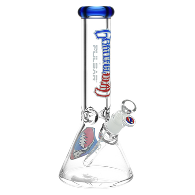 Grateful Dead x Pulsar Steal Your Face Beaker Bong | Front View