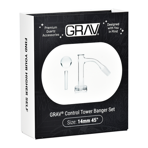 GRAV Control Tower Banger Set | 45 Degree | Packaging