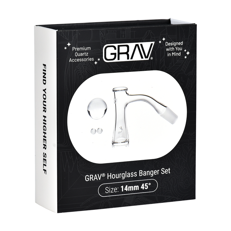 GRAV Hourglass Banger Set | 45 Degree | Packaging