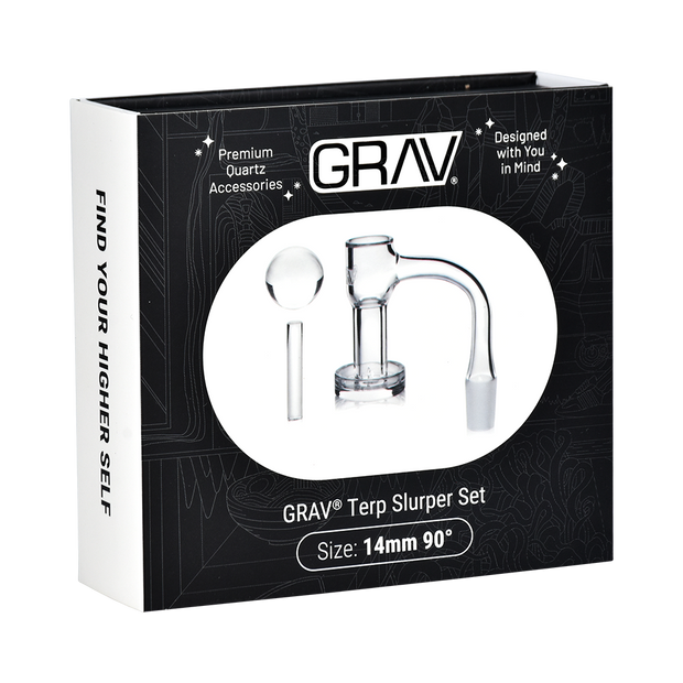 GRAV Slurper Bucket Banger Set | 90 Degree | Packaging