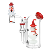 Happy Snowman Dab Rig Set | Front View