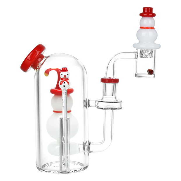 Happy Snowman Dab Rig Set | Side View