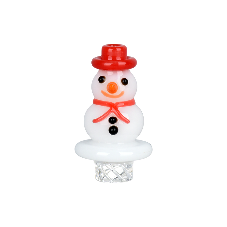 Happy Snowman Vortex Carb Cap | Front View