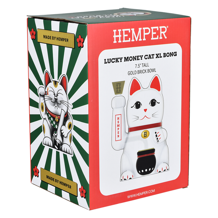 Hemper Lucky Money Cat Bong | Gift Box Packaging