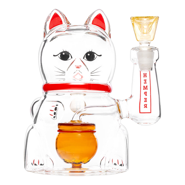 Hemper Lucky Money Cat Bong | XL Size | Back View