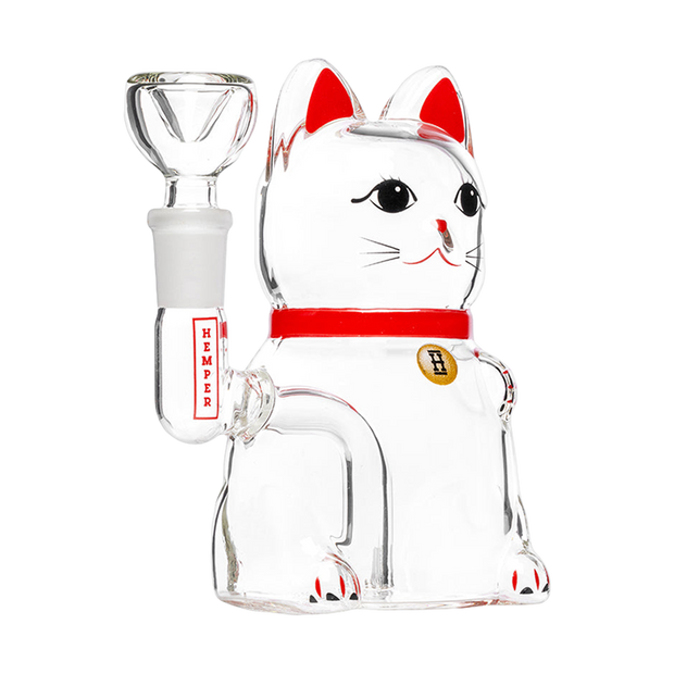 Hemper Lucky Money Cat Bong | Regular Size | Side View