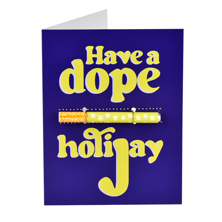 KushKards One Hitter Holiday Greeting Cards | Have A Dope Holijay