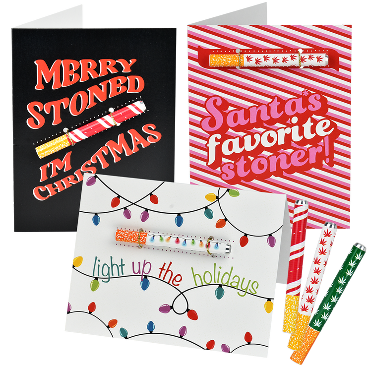 KushKards One Hitter Holiday Greeting Cards | Group