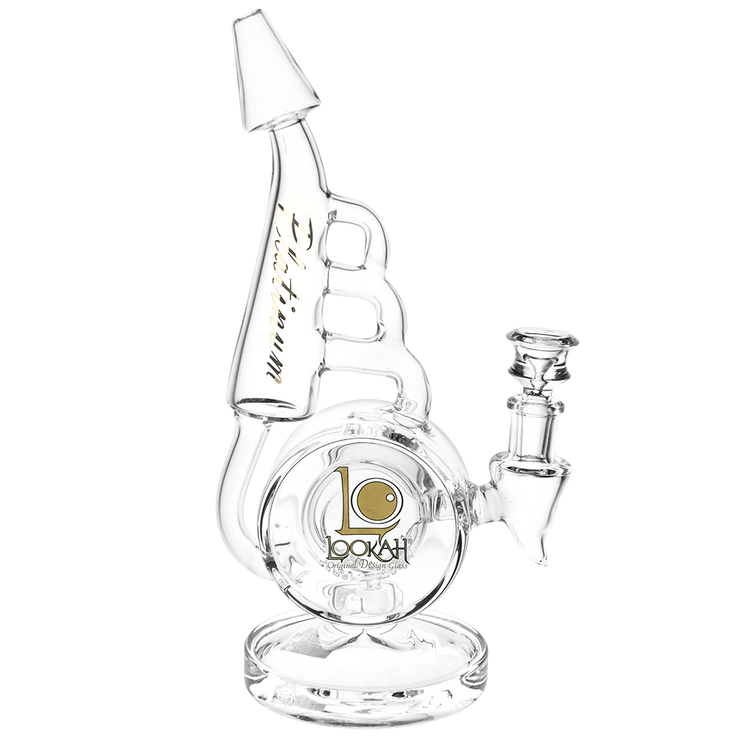 Lookah Horn Recycler Bong | Clear