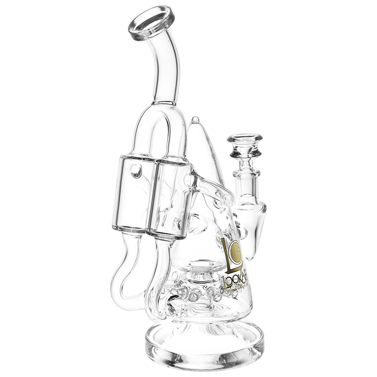 Lookah Pyramid Recycler Bong | Back View