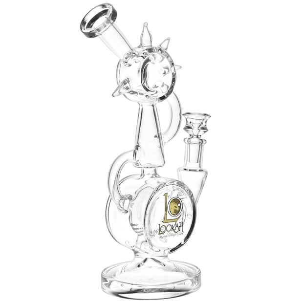 Lookah Spiked Recycler Bong | Back View