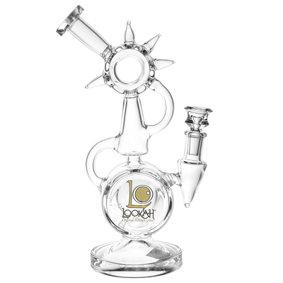 Lookah Spiked Recycler Bong | Side View