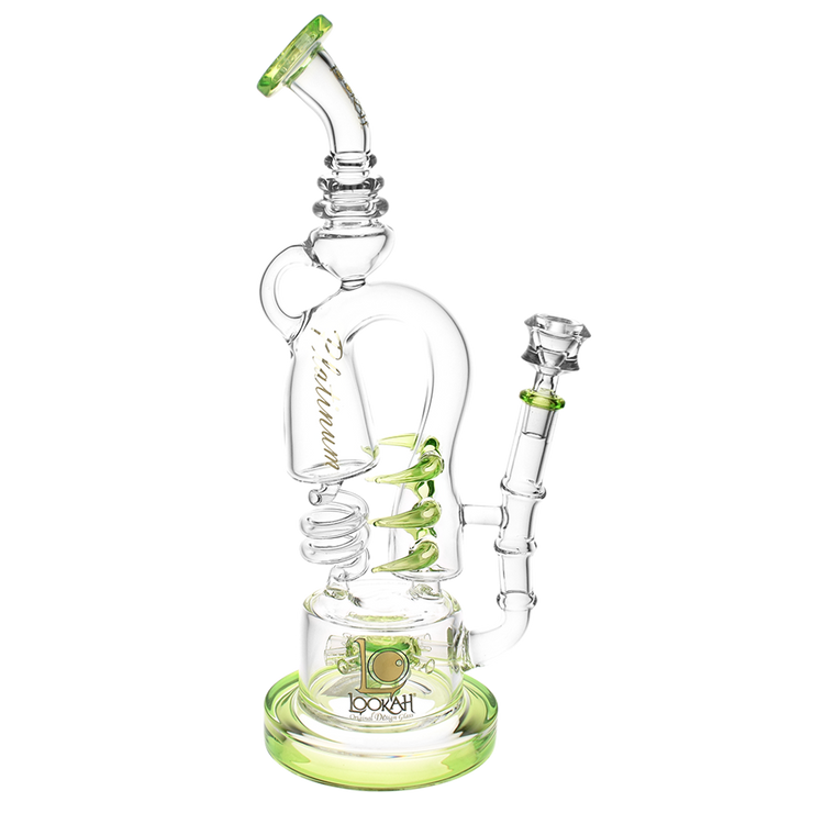 Lookah Spiral Recycler Bong | Green