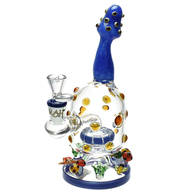 Lookah Spotted Mushroom Bong | Front View