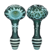Milkyway Glass Bee Hive Spoon Pipe | Green